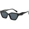 MUTYNE Occhiali da sole con montatura quadrata Uv400 Occhiali da sole Cat Eye in acetato da uomo per donna Verde Marrone, nero, Taglia unica