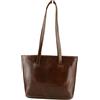 Dream Leather Bags Made in Italy Genuine Borsa Donna A Spalla In Vera Pelle Colore Marrone - Pelletteria Toscana Made In Italy - Borsa Donna