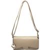 Chicca Borse Tracollina Clutch Borsa Donna in Pelle Borsetta Made in Italy a Spalla (Nero)