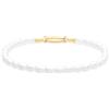 Tamaris Bracelet - Elegante bracciale in acciaio inox lucido - IP Gold - Collana di perle di vetro regolabile fino a 18 cm - impermeabile e delicato sulla pelle