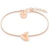 Tamaris Bracelet - Elegante bracciale in acciaio inox lucido - IP oro rosa - catena a serpente regolabile fino a 21 cm - impermeabile e delicato sulla pelle