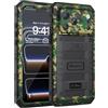 Beeasy Cover per iPhone 17 Pro IP68 Impermeabile Custodia Militare Antiurto Resistente 360° Metallo Armor Protezione Schermo Integrata Rugged Robusta Indistruttibile Subacquea Antipolvere Mimetico