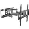 Techly 361254 Staffa da Muro con Doppio Braccio per TV LED/LCD 32-55 Nero