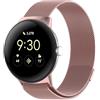 Koelaa Metallo Cinturino Compatibile con Google Pixel Watch 4/3/2/1 41mm, Cinturino Sportivo, Maglia Cinturini di Ricambio Regolabili - Rosa