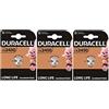 Duracell 3X Duracell Cr 2450 Lithium (3 Blister Da 1 Batteria) 3 Pile