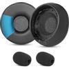 YunYiYi Cuscinetti auricolari di ricambio compatibili con Jabra Engage versione stereo 55/65/75, cuscinetti auricolari in pelle proteica più morbida