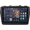 HUANQIN Car Multimedia Radio per Suzuki Swift 2016-2021 Car Radio con Bluetooth Vivavoce, con Hd Touch Screen Supporta Navigazione, Bluetooth, 4 Nucleo 4G+64G