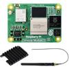 Waveshare CM5 Pi Compute Module 5，Comes with an Official Raspberry Pi CM5108032 (with Wireless, 8GB RAM, 32GB eMMC Flash), an Antenna Kit and a HEATSINK
