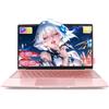 Amita PC Portatile 14 Pollici,8GB DDR4 256GB SSD,Processore Celeron,Schermo IPS FHD 1920x1080,Wi-Fi Dual-Band,USB 3.0,Custodia Tastiera(Tastiera ITA) e Mouse Inclusi - Rosa Oro (8GB RAM+256GB SSD)