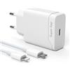 BENSN 25 W Caricabatterie rapido compatibile con Phone 14, 14 Pro Max, 14 Plus, 13, 12, 11, 25 W Spina di alimentazione tipo C con cavo 1,5 m