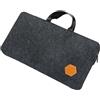 BaotyJie Custodia per Tastiera PC, Custodia in Feltro per Tastiera, Mobile, Ufficio, Gaming, Versatile, con Cerniera, Protettiva per Il Trasporto, Grigio Scuro