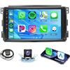 7SIMO 【6+128 GIGA】Autoradio Navigatore Car Tablet Android 14 Radio CarPlay Android Auto Wireless 9 Pollici Bluetooth GPS Viva Voce Per SMART 451 FORTWO dal 2007 al 2010
