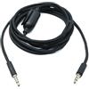 System-S Cavo di ricambio audio 2 m AUX 3,5 mm jack intrecciato con controllo volume per Logitech G433 G233 GPRO X