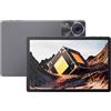 CUBOT Tab 70 - Tablet 10.95 HD+, 16GB RAM (6GB+10GB Est.), 128GB ROM, 4G Dual SIM, Fotocamera 16MP, Batteria 8200mAh, Android 14, Unisoc T616, Grigio, Include Tastiera e Mouse BT