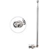 Vecys Connettore BNC Maschio Antenna Telescopica 7 Sezioni VHF UHF 685 mm Antenna Telescopica con Spina BNC per Radio CB Scanner Della Polizia Ham Radio Radio Bidirezionale Scanner Mobile