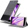 Cadorabo Custodia Libro per OnePlus 5 in GRIGIO NERO - con Vani di Carte, Funzione Stand e Chiusura Magnetica - Portafoglio Cover Case Wallet Book Etui Protezione