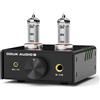 Douk Audio Mini amplificatore per cuffie: preamplificatore HiFi stereo da desktop con presa da 4,4/6,35 mm, supporta impedenza da 16 a 600 ohm (lega di alluminio)