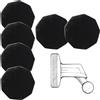 VZU 6 adesivi per cruscotto in metallo per Garmin Dashcam, per Garmin Dash Cam 45/46/47/55/56/57/65W/66W/67W/Tandem/Speak, con forte magneticità, montaggio adesivo, 2,3 x 2,3 cm