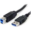 StarTech.com USB3SAB6BK - Cavo USB 3.0 SuperSpeed da A a B, da USB 3 A (m) a USB 3 B (m)