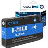 LCL Cartucce d'inchiostro Compatibile 711XL 711 XL CZ130A (1 Ciano) Sostituzione per HP Designjet T120 24 T120 610 T520 24 T520 36 T520 610 T520 914 T125 24 T530 T130 T525