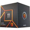 AMD Processore AMD Ryzen 9 7900 (scheda grafica integrata Radeon, 12 cores/24 threads, 65W DTP, AM5 Socket, Cache 76MB, Boost di Frequenza fino a 5.4 GHz max, dissipatore ad aria Wraith prism Cooler)