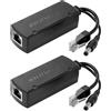 Leehitech Splitter PoE, 2 pezzi, da 48 V a 12 V 1,2 A, 100 Mbps