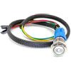 Switian PC Interruttore di ripristino del computer Cavo del pulsante di alimentazione del computer Kit di Filo del cavo LED Assemblaggio per il computer(Blu/19mm/60cm)