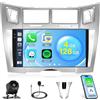Roinvou 4+128G Android 15 Autoradio per Toyota Yaris 2005-2011, 9'' | Carplay Android Auto per Vizi, Incell Touchscreen, Stereo Auto GPS Bluetooth EQ WIFI RDS FM, SWC Telecamera