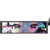 A.JAZZ Monitor LCD IPS da 23,4 cm: 1920 x 464 HD True Color, angolo di visione ultra ampio 178°, custodia in metallo, schermo USB aggiuntivo alimentato per statistiche PC e monitoraggio fai da te