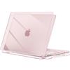 MOSISO Custodia Compatibile con MacBook Neo 13 pollici Cover, Modello A3404 Versione 2026 con Chip A18 Pro, Case Rigida Protettiva Antigraffio, Rosa Pastello Cristallo