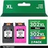 VVQV 302 cartucce XL Multipack 302XL di ricambio per cartucce HP 302 nero e colore per HP Envy 4525 4520 4522 4523 4524 Officejet 3830 3831 3833 Deskjet 3630 3636 3638 1110