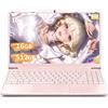 Amita Portatile 14 Rosa Pastello con processore N5095 (fino a 2.9 GHz), 16GB RAM DDR4, 512GB SSD NVMe, Custodia tastiera ITA, USB3.0, BT5.0, Mini-HD, tasto fisico privacy webcam. (16GB RAM+512GB SSD)