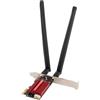 Annadue Scheda WiFi PCIe WiFi 7, Adattatore di Rete Wireless MT7925 Pro 5400Mbps PCI Express x1 con Doppia Antenna 8DB, Bluetooth 5.3 Tri-Banda 2.4G/5G/6G