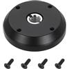 PATIKIL Adattatore Per Treppiede Filettatura 3/8 Diametro 29mm Flangia In Lega Di Alluminio Piastra Di Montaggio Per Treppiede Con Vite Adattatore 1/4 Per Magic Arm