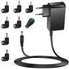 MEROM, alimentatore universale da 12 V 3 A, 36 W, cavo di ricarica per striscia LED, altoparlante, router, scanner, fotocamera, lettore DVD, hard disk esterno, schermo LCD (con 8 suggerimenti)