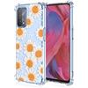 RankOne Custodia per Telefono Adatta per OPPO A74 (4G) (6.43 Inches) Custodia con Disegno a Colori in Silicone TPU Trasparente - Fiori 4