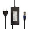 aunstarwei Alimentatore da 54,6 V, 4 A, per batteria al litio da 48 V, 13S, con spina XLR a 3 pin
