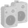 McGrey One Control WH MKIII Coppia Casse - Diffusori Compatti per Installazione, Studio o Uso HiFi - 10 Watt RMS - Woofer 4, Tweeter 0,5 - Inclusi Supporti di Montaggio per Parete - Bianco
