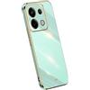RankOne La Custodia del Telefono è Adatta per Redmi Note 13 Pro 5G / POCO X6 5G (6.67 Inches), Case per Cellulare in Silicone con Telaio Galvanico - Verde