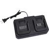 predolo Stazione di Ricarica Rapida a Doppio Slot per Batteria da 21 V per Utensili elettrici, Avvitatore Elettrico, Trapano Elettrico, 0.6 a