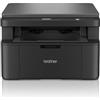 Brother DCPL1640W Stampante Laser Multifunzione Monocromatico Compatto WiFi, Nero