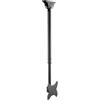Techly 020614 Supporto Telescopico a Soffitto Fino a 1,6m per TV LED LCD 23-42 Nero