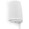 HC-Maschinentechnik Supporto da parete per altoparlante Sonos Era 100, supporto da parete, supporto, nero/bianco (bianco)