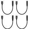 Riertostng 4 pezzi corto DC 3,5 mm x 1,35 mm a USB C 6 pollici, DC 35135 femmina a USB tipo c maschio 5 V 3 A, cavo di prolunga per piccoli ventilatori, altri dispositivi USB di tipo c