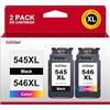 Glliter 545XL 546XL Multipack per Canon 545 546 per Canon 545 XL Nero e Colore Compatibile con Canon PIXMA TS3355 Cartucce per Canon PIXMA TS3350 TS3450 TS3150 MX495 (Multipack)