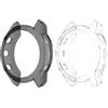 Chofit Custodie compatibili con Garmin Fenix 7X/Fenix 7X, custodia protettiva protettiva morbida in TPU per smartwatch Fenix 7X (non per Fenix 7S/Fenix 7) (nero + bianco)