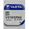 VARTA pila a bottone ossido di argento - orologi batteria V319 inch VARTA, 16 mAh, 1,55 V, 1 Blister