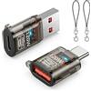 HENGBIRD Set da 2 pezzi da USB-C a tipo A e USB-A a USB-C OTG 120 W USB 3.2 Gen2 10 Gbps ricarica rapida OTG con passante per ricarica rapida, jack per cuffie e trasferimento dati 3 in 1