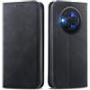 MOJIA Cover per TCL NxtPaper 60 Ultra, Custodia Folio Portafoglio in Pelle PU [chiusura magnetica], Case a Libro con Guscio Interno in TPU, Supporto per Carte.. Nero