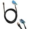 1neiSmartech Cavo Funzione Aux Compatibile con Radio Delphi Bosch Compatibile con Fiat 500 Grande Punto Evo Panda Lancia Y Alfa 147 Con Jack Femmina e Ponticello